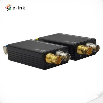 Mini Bi Directional HD 3G SDI Video Fiber Converter 20km Single Mode