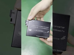 Conversor de multimédia Gigabit Ethernet com fibra multimodo e monomodo