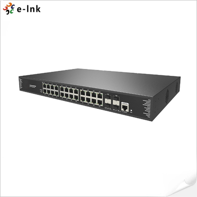 Enterprise L3 Managed Switch 24 Port 1000M Gigabit 802.3at PoE To 4 Port 10G SFP+