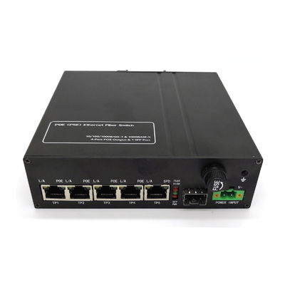 IP40 100m Solar Gigabit PoE Switch 12~48VDC Industrial Gigabit Ethernet Switch