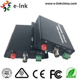 Black AHD CVI TVI Video Over Fiber Optic Ethernet Media Converter Single Mode Fiber