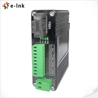 Industrial Serial to Fiber Converter RS232 RS485 RS422 Support 80km Distance