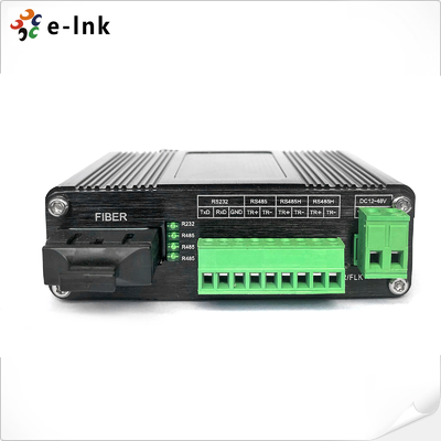 Industrial Serial to Fiber Converter RS232 RS485 RS422 Support 80km Distance