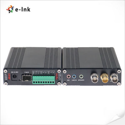 Industrial 3G/HD-SDI Fiber Converter with Bidirectional Audio Tally and RS485 Data Transmission