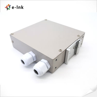 Electrostatic Painting Fiber Splice Box LC Quadruplex 8 Ports FC SC DIN Rail