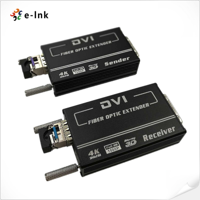 Extensor de fibra DVI de alta qualidade com resolução 4K e compatibilidade HDMI