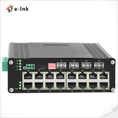 Industrial L2 Managed Hardened Ethernet Switch IEEE802.3at PoE para redes de vigilância industrial