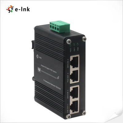 Injetor PoE Industrial com 2 Portas Gigabit e Entrada Ampla de 12~48VDC