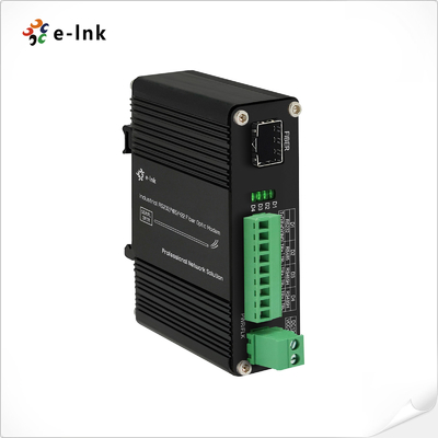 Série industrial RS232/RS485/RS422 SFP Modem de fibra óptica Din Rail
