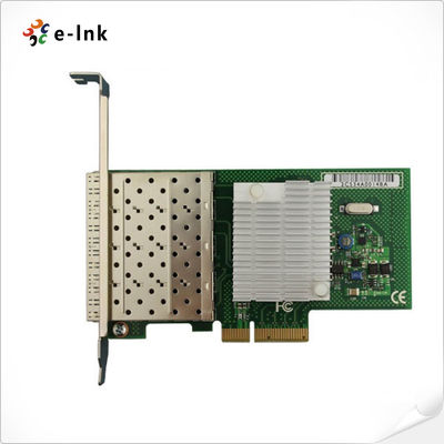 Intel 82580EB Cartão de rede Quad SFP Portos PCIe X4 Virtualização pronta
