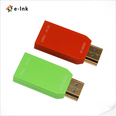 Mini 4K/60Hz HDMI2.0 sobre Extensor de Fibra Óptica Multimodo de Núcleo Único