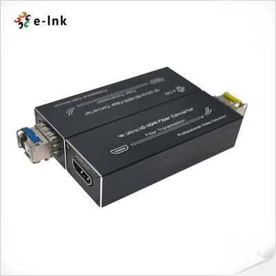 Extensor de Fibra Óptica de Sinal de Vídeo HDMI 1.4a de 1 Canal Micro com Entrada de Alimentação USB 80km